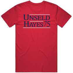 Wes Unseld Elvin Hayes 1975 Washington Basketball Fan Mens Soft Cotton Tee T Shirt