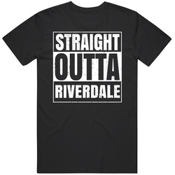 Straight Outta Riverdale Georgia City Compton Parody Grunge Mens Soft Cotton Tee T Shirt