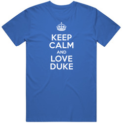 Duke Keep Calm And Love Parody Custom Name Mens Soft Cotton Tee T Shirt