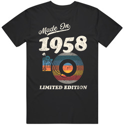 Made In 1958 Limited Edition Mens Soft Cotton Tee T Shirt