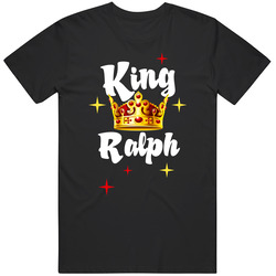 King Ralph Crown First Name Personalized Mens Soft Cotton Tee T Shirt
