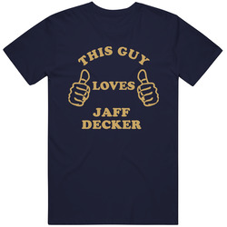 Jaff Decker This Guy Loves Basketball Hockey Baseball Football Mens Soft Cotton Tee T Shirt