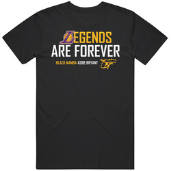 Legends Are Forever Black Mamba Kobe Bryant La Basketball Fan Gift Mens Soft Cotton Tee T Shirt