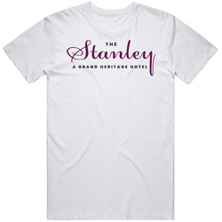 The Stanley Este Park Logo Sign Scary Haunted Motels Mens Soft Cotton Tee T Shirt