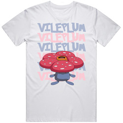 Vileplum Pokemon Character Fan Mens Soft Cotton Tee T Shirt