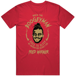 Boogeyman Checks For Fred Warner San Francisco Football Mens Soft Cotton Tee T Shirt