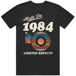 Made In 1984 Limited Edition Mens Soft Cotton Tee T Shirt