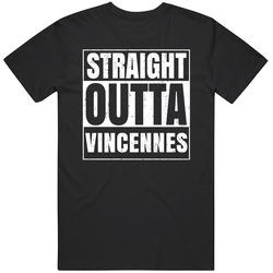 Straight Outta Vincennes Indiana City Compton Parody Grunge Mens Soft Cotton Tee T Shirt