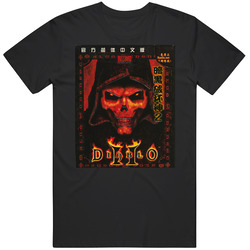 Diablo 2 Video Game Cover Mens Soft Cotton Tee T Shirt