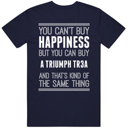 Buy A Triumph Tr3a Happiness Car Lover Mens Soft Cotton Tee T Shirt