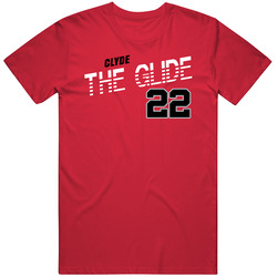 Clyde Drexler 22 The Glide Favorite Player Basketball Fan Mens Soft Cotton Tee T Shirt