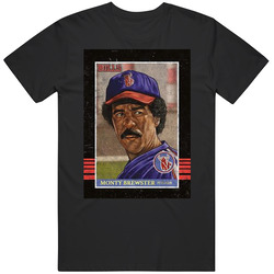 Monty Brewster Retro Vintage Trading Card Mens Soft Cotton Tee T Shirt