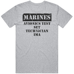 Avionics Test Set Technician Ima Marines Mens Soft Cotton Tee T Shirt