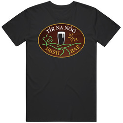 Tir Na Nog Irish Bar Philadelphia Restaurant Mens Soft Cotton Tee T Shirt