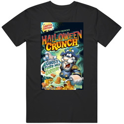 Cap'n Crunch Halloween Box Greatest Cereal Of All Time Breakfast Fan Foodie Mens Soft Cotton Tee T Shirt