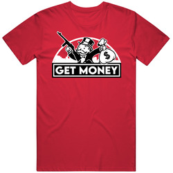Get Money Gangster Monopoly Man Funny Rap Parody Mens Soft Cotton Tee T Shirt