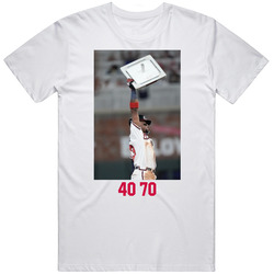 Ronald Acuna Jr. 40-70 Club Home Runs Stolen Bases Mens Soft Cotton Tee T Shirt