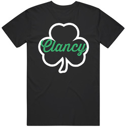 Clancy Ireland Lucky Clover Custom Irish Last Name St Patricks Day Mens Soft Cotton Tee T Shirt