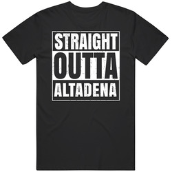 Straight Outta Altadena California City Compton Parody Grunge Mens Soft Cotton Tee T Shirt