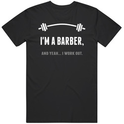 Barber Funny Workout Personalized Mens Soft Cotton Tee T Shirt