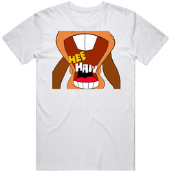 Hee Haw Vintage Cartoon Grunge Worn Look Mens Soft Cotton Tee T Shirt