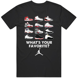 Air Jordan Shoes What's Your Favorite Sneaker Fanatic Mens Soft Cotton Tee T Shirt