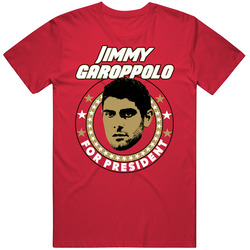 Jimmy Garoppolo For President San Francisco Football Fan Mens Soft Cotton Tee T Shirt