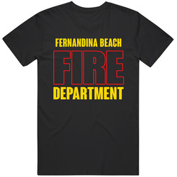 Fernandina Beach Fire Department Personalized City Mens Soft Cotton Tee T Shirt