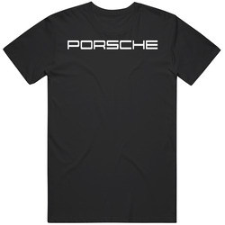 Porsche Unisex Vintage Classic Black Mens Soft Cotton Tee T Shirt