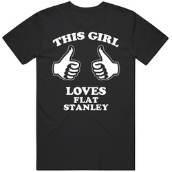 This Guy Loves Flat Stanley Cool Favorite Book Fan Mens Soft Cotton Tee T Shirt