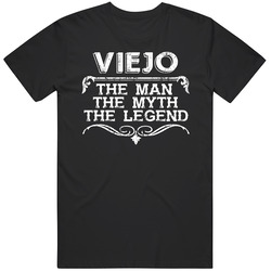 Viejo The Man The Myth The Legend Dad Father's Day Spanish Mens Soft Cotton Tee T Shirt