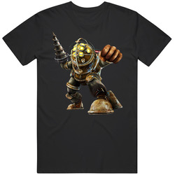 Bioshock Big Daddy Video Game Mens Soft Cotton Tee T Shirt