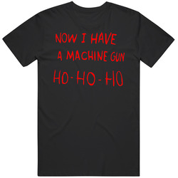 Now I Have A Machine Gun Ho Ho Ho Die Hard Christmas Mens Soft Cotton Tee T Shirt