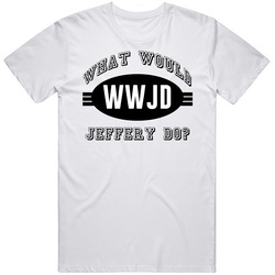 What Would Jeffery Do Wwjd Parody Custom Name Mens Soft Cotton Tee T Shirt