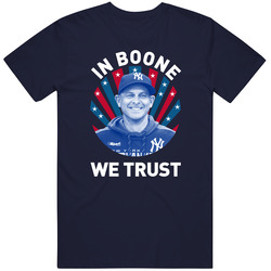 Aaron Boone In Boone We Trust Baseball Coach Mens Soft Cotton Tee T Shirt