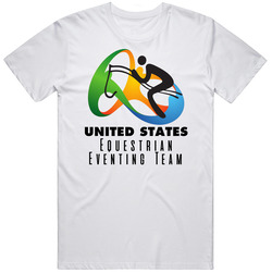 United States Equestrian Eventing Team Rio 2016 Olympic Event Logo Mens Soft Cotton Tee T Shirt