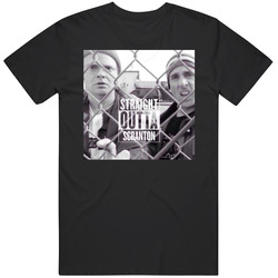 Straight Outta Scranton Dwight Michael The Office Mens Soft Cotton Tee T Shirt