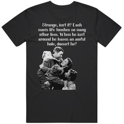Touch Many Lives It?s A Wonderful Life Mens Soft Cotton Tee T Shirt