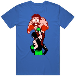 Von Kaiser Mike Tyson Punch Out Characters Retro Video Game Gamer Fan Mens Soft Cotton Tee T Shirt