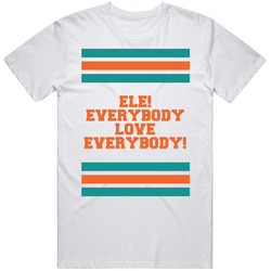 Ele! Everybody Love Everybody Semi Pro Movie Quote Stripes Mens Soft Cotton Tee T Shirt