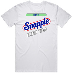 Snapple Mint Iced Tea Popular Discontinued Drink Mens Soft Cotton Tee T Shirt