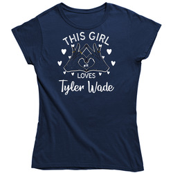 Tyler Wade This Girl Loves New York Baseball Player Fan Unisex Soft Cotton Tee Ladies T Shirt