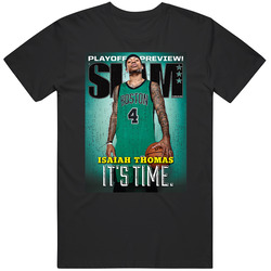 Slam Magazine Issue 208 Isaiah Thomas Popular Basketball Magazine Grunge Look Unisex Soft Cotton Tee T Shirt
