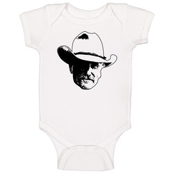 Augustus Gus Mccrae Robert Duvall Lonesome Dove 80s Tv Show Character Fan Baby Unisex Soft Cotton Tee Baby One Piece