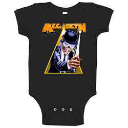 Megadeth Metal Rock N Roll Clockwork Orange Retro Unisex Soft Cotton Tee Baby One Piece