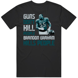 Guns Dont Kill Brandon Graham Kills People Philadelphia Football Unisex Soft Cotton Tee T Shirt