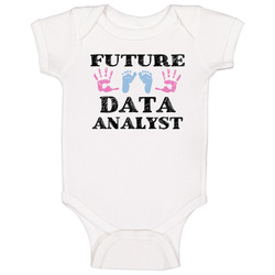 Data Analyst Future Occupation Baby Unisex Soft Cotton Tee Baby One Piece