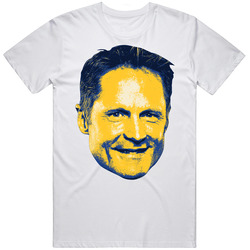 Steve Kerr San Francisco Basketball Coach Big Head Fan Unisex Soft Cotton Tee T Shirt
