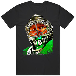 Anton Khudobin Helmet Dallas Hockey Goalie Fan Unisex Soft Cotton Tee T Shirt