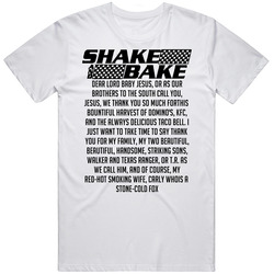 Talladega Nights Shake And Bake Dear Lord Baby Jesus Quote Unisex Soft Cotton Tee T Shirt